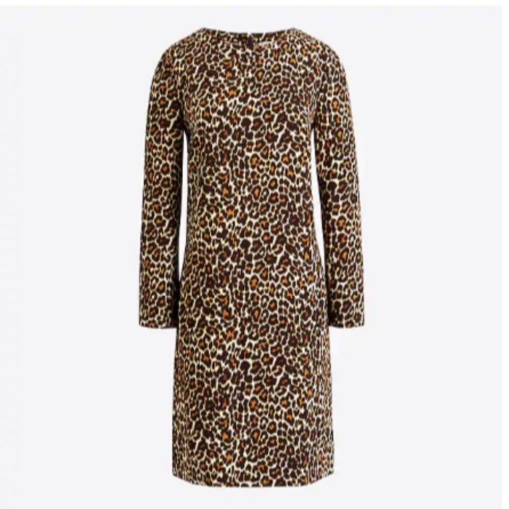 J.crew Leopard Print Dress